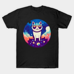 Cat sticker styles Galaxy T-Shirt